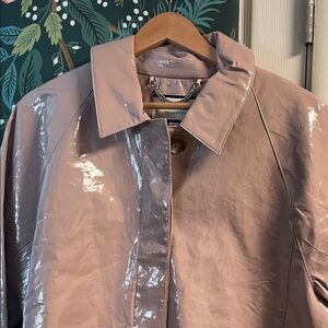 J Crew Collection Coated Linen Trench Coat